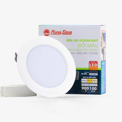 Đèn LED Downlight Âm Trần Đổi Màu 110/9W AT02