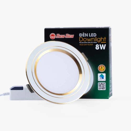 Đèn LED Downlight Âm Trần Đổi Màu 90/8W AT20 ĐM