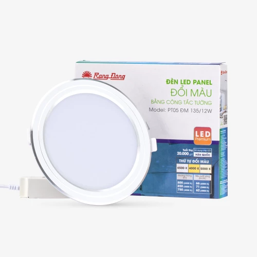 Đèn LED Panel Tròn Đổi Màu 135/12W PT05 ĐM