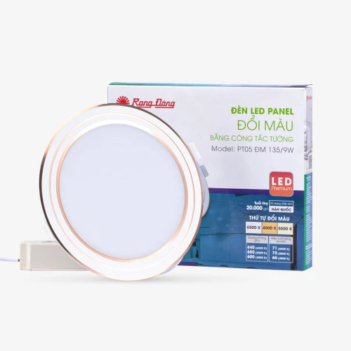 Đèn LED Panel Tròn Đổi Màu 135/9W PT04 ĐM